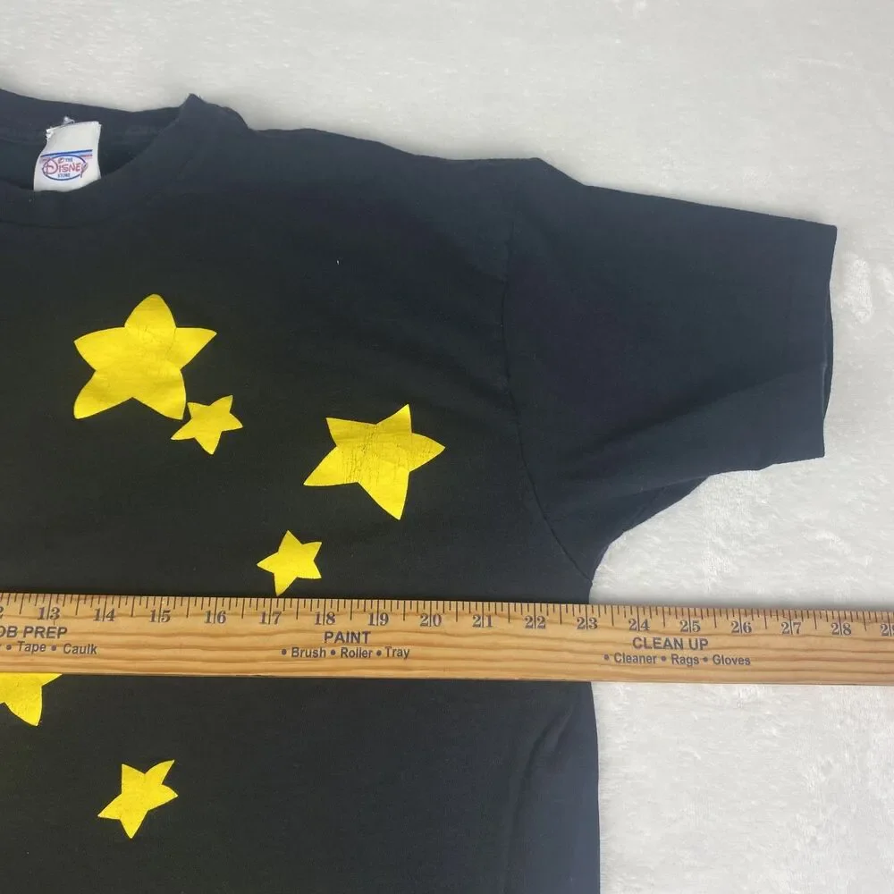 Vintage Disney Mickey Mouse Nightgown Pajama Shirt Womens One Size Black Yellow - Picture 3 of 10